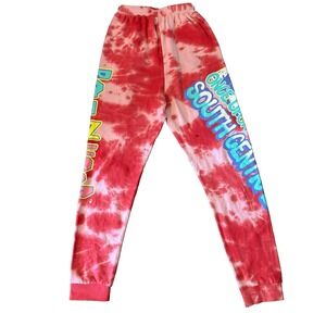 Boyz in the Hood Sweatpants Women XS Unisex Pink Graphic Retro Fleece Drawstring